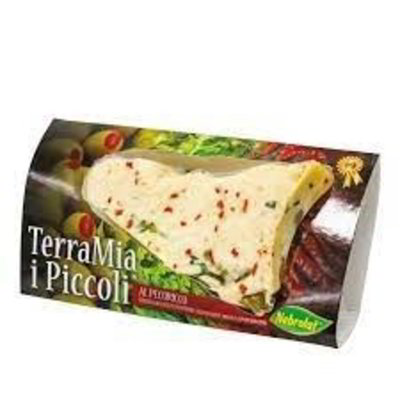Formaggio primosale pecoricco piccolo con olive, rucola e peperoncino
