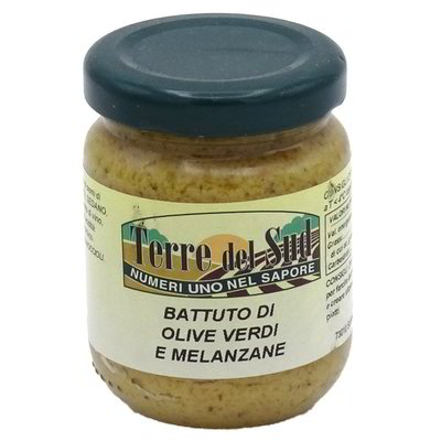 *BATTUTO OLIVE VERDI MELANZANE 90g