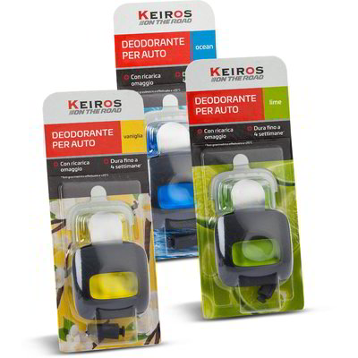 Deodorante per auto in gel con ricarica varie profumazioni