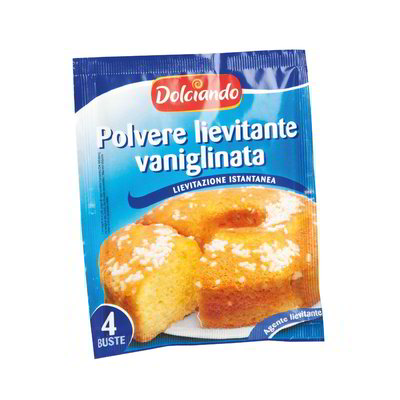 Polvere lievitante vanigliata
