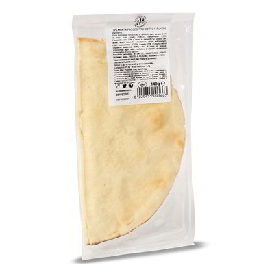 Spianata con prosciutto cotto e funghi