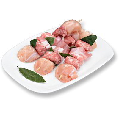 Spiedini di pollo e alloro