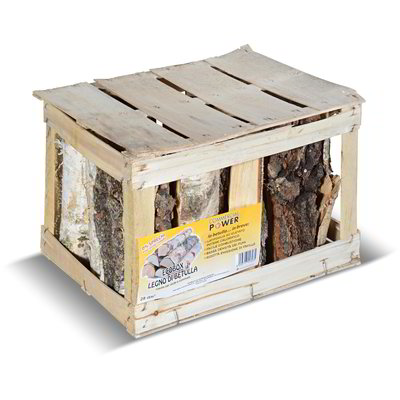 Legna da ardere in cassetta