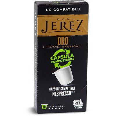 Capsule caffè oro 100% arabica compatibili Nespresso 10 pezzi