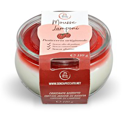 Dessert mousse lamponi