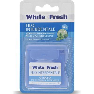 Filo interdentale cerato alla menta