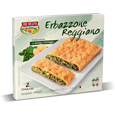 Torta salata Erbazzone reggiano surgelato