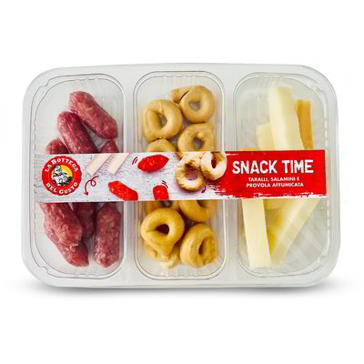 Snack taralli, salamini e provola affumicata