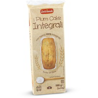 Merendine plum cake integrali