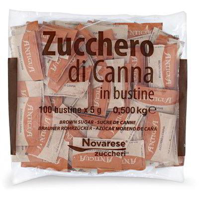Zucchero di canna in bustine