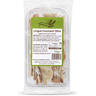 Lingue croccanti alle olive