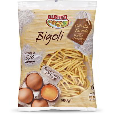 Bigoli freschi all'uovo