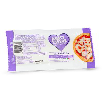 Mozzarella per pizza senza lattosio
