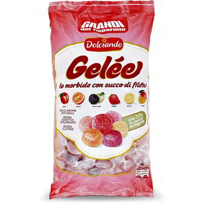 Caramelle gelèe con succo di frutta