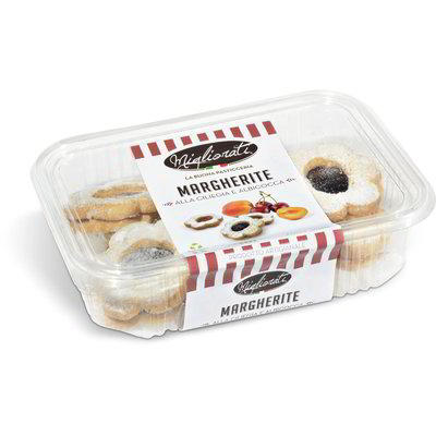 Biscotti margherite alla ciliegia e albicocca
