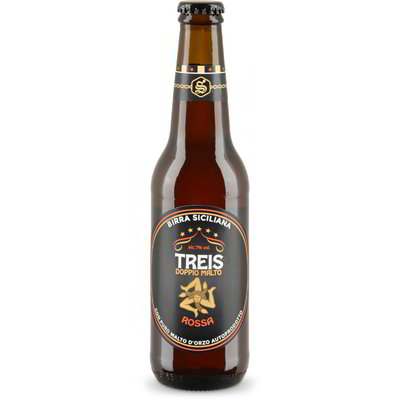 Birra siciliana rossa doppio malto "Treis"