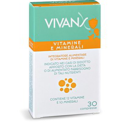 Integratore vitamine e minerali 30 compresse