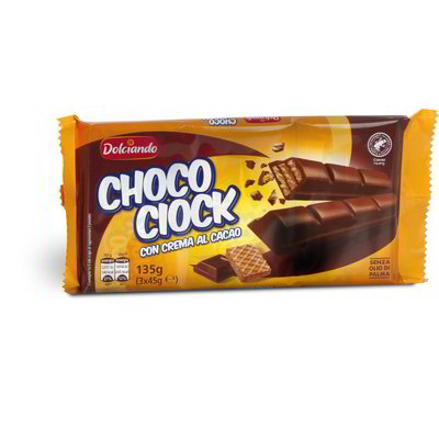 Snack con crema al cacao Choco ciock