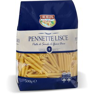 Pasta pennette lisce