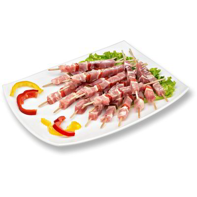 Arrosticini di suino con peperone