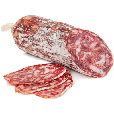 Soppressata dolce bianca affettata