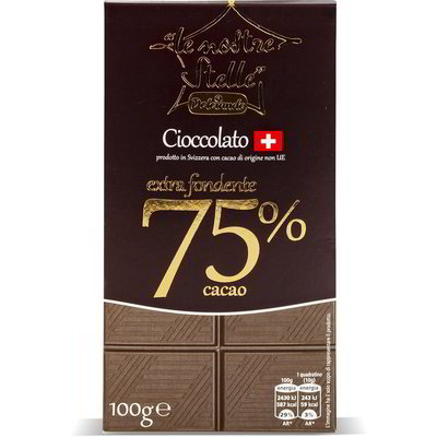 Cioccolato Svizzero extra fondente 75%