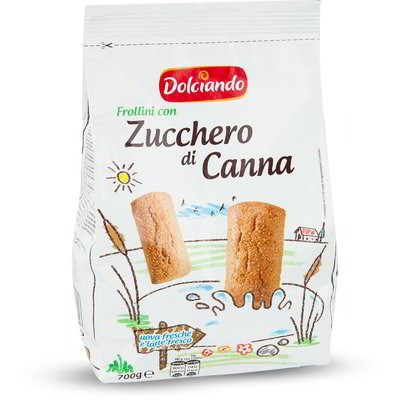 Biscotti frollini con zucchero di canna