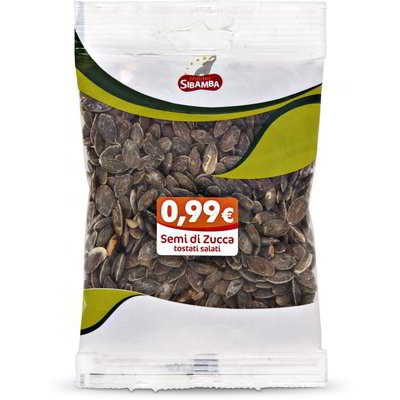 Semi di zucca sgusciati tostati e salati