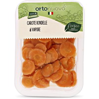 Carote a rondelle al vapore