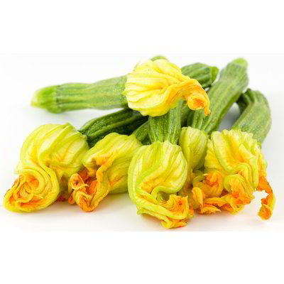 Zucchine con fiore