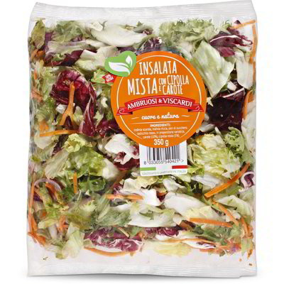 Insalata mista con cipolla e carote