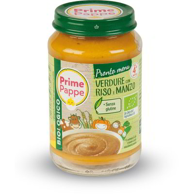 Pappa pronta verdure con riso e manzo Bio