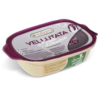 Vellutata di fagioli e radicchio