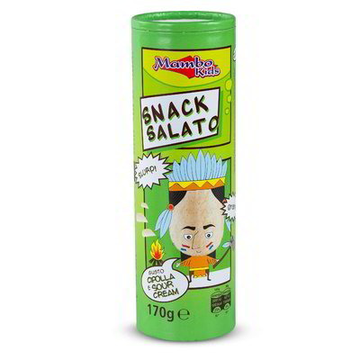 Patatine snack salato al gusto cipolla e sour cream