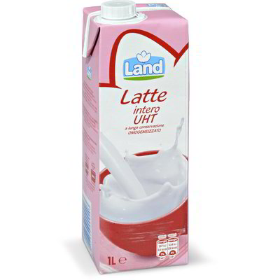 Latte intero UHT a lunga conservazione omogeneizzato