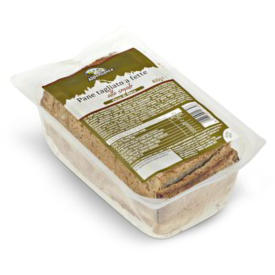Pane di segale tagliato a fette
