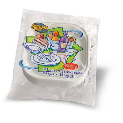 PIATTI QUADRI RIGIDI SCORTA 800gr