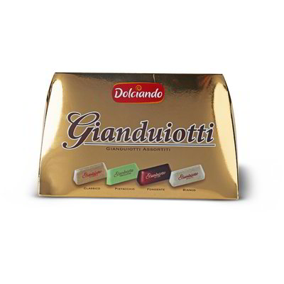 Lingotto di cioccolatini gianduiotti assortiti