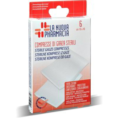 Compresse di garza sterili 6 pezzi