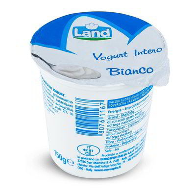 Yogurt intero bianco