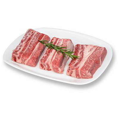 Biancostato di bovino adulto bollito