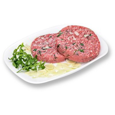 Hamburger delicato con rucola e grana