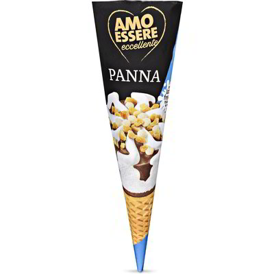 Cono gelato alla panna