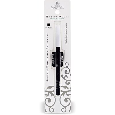 Matita occhi nera long lasting con temperino