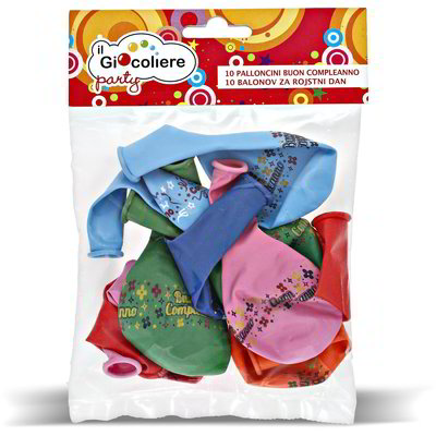 Palloncini Buon Compleanno 10 pezzi