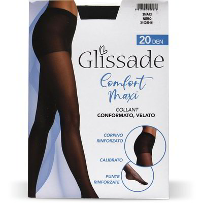 Collant "Confort" 20 den nero taglia 2 maxi
