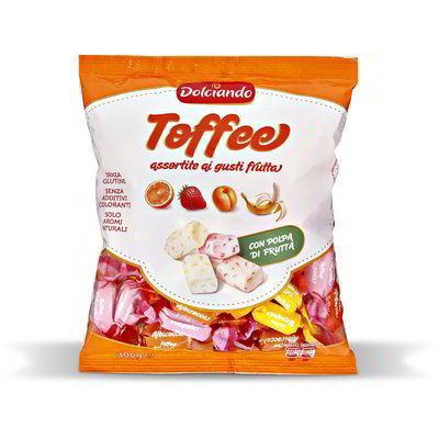 Caramelle toffee assortite ai gusti frutta