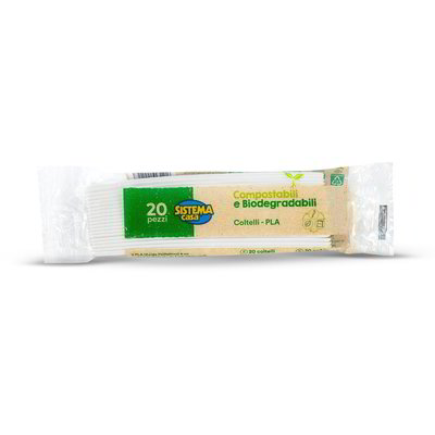 Coltelli compostabili 20 pezzi