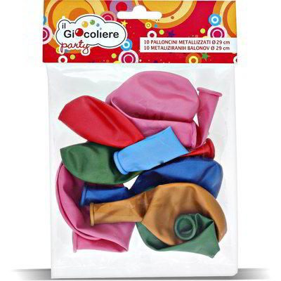 Palloncini metallizzati assortiti 10 pezzi