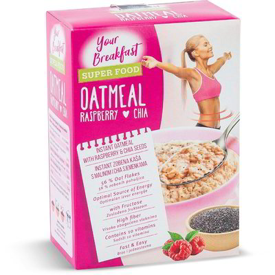 OAT FLAKES CHIA SEE&RASPB.4x65g